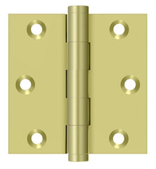 DELTANA Deltana DSB33 Square Door Hinge 3x3 Bright Brass