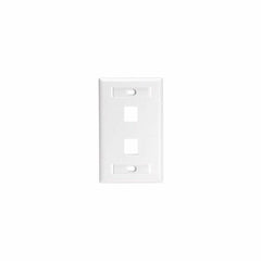 LEVITON Leviton Telcom 42080-2WL 2-port Quickport Wallplate