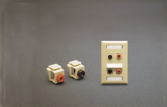 ICC Icc ic107bjgwh Banana Jack Module Gold Contact Pair