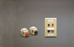 ICC Icc ic107bjgwh Banana Jack Module Gold Contact Pair