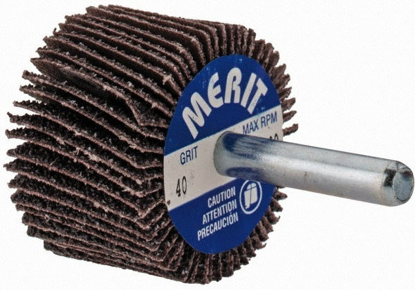 MERIT Merit Abrasives 08834135140 Mounted Flap Wheel 40 Grit