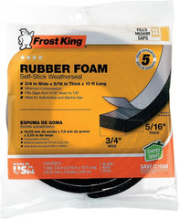 FROST KING Frost King R534H Sponge Rubber Foam Tape 3/4 in W x 5/16 in T x 10 ft