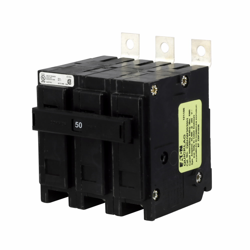 EATON Eaton QBHW3050H Quicklag Industrial Thermal Magnetic Circuit Breaker 240VAC 50A 22kAIC