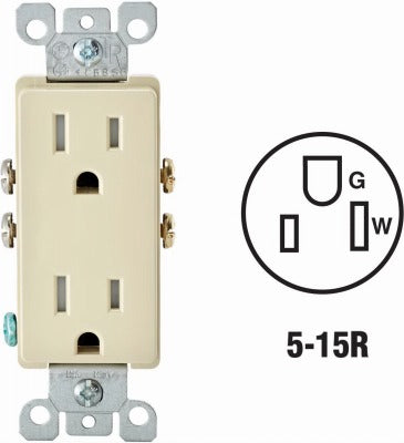 LEVITON Leviton Mfg Co R58-T5325-0DI Tamper Resistant Receptacle