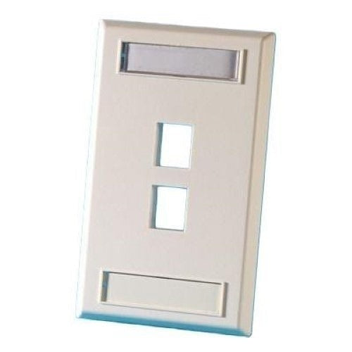 ORTRONICS Ortronics KSFP2-99 2-port Single Gang Keystone Faceplate