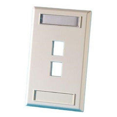 ORTRONICS Ortronics KSFP2-99 2-port Single Gang Keystone Faceplate