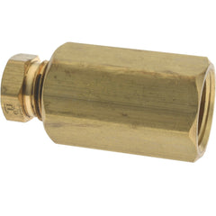 PARKER Parker 66HD-6-6 Compression Tube Connector 3/8 in Brass