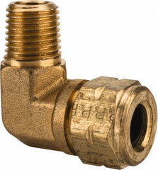 PARKER Parker 169VL-6-4 Compression Male Elbow 1/4-18 Brass