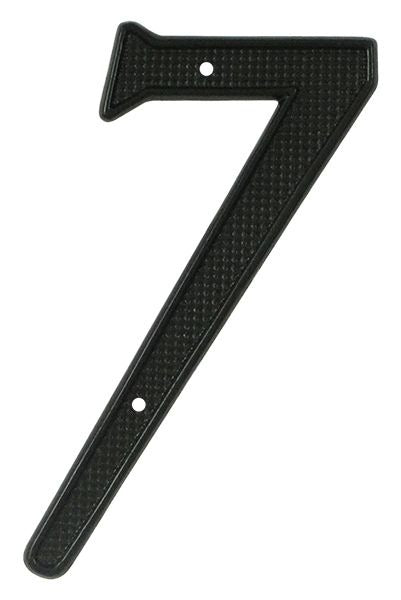 DELTANA Deltana RNZ47 4 Inch Zinc House Number Black