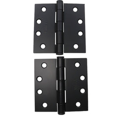 EMTEK Emtek 92014US19 Square Steel Heavy Duty Hinge Pair Flat Black