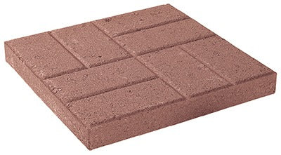 CHRISTYS Oldcastle 10050370 Embossed Concrete Stepping Stone 16x16 Red