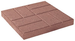 CHRISTYS Oldcastle 10050370 Embossed Concrete Stepping Stone 16x16 Red
