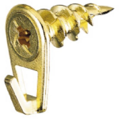 HILLMAN Hillman Fasteners 122400 Brass Wall Driller Picture Hooks
