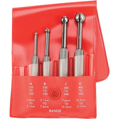 STARRETT Starrett 53074 Small Hole Gage Set 1/8 to 1/2 Inch 4-piece