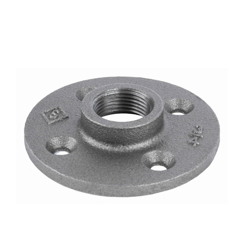 CODA RESOURCES Coda Resources 506156 Black Iron Floor Flange 3/4 Inch