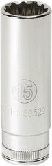 GEARWRENCH Gearwrench 80524 Deep Hand Socket 3/8 Drive 10mm 12-pt
