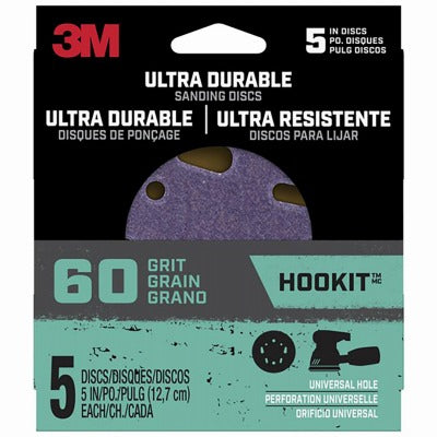 3M 3M Company DISC5IN5PK60 Sanding Discs 60 Grit 5 in 5 Pack