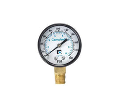 CAMPBELL Campbell pg2t-nl Brass Pressure Gauge 200 Psi Lead-free