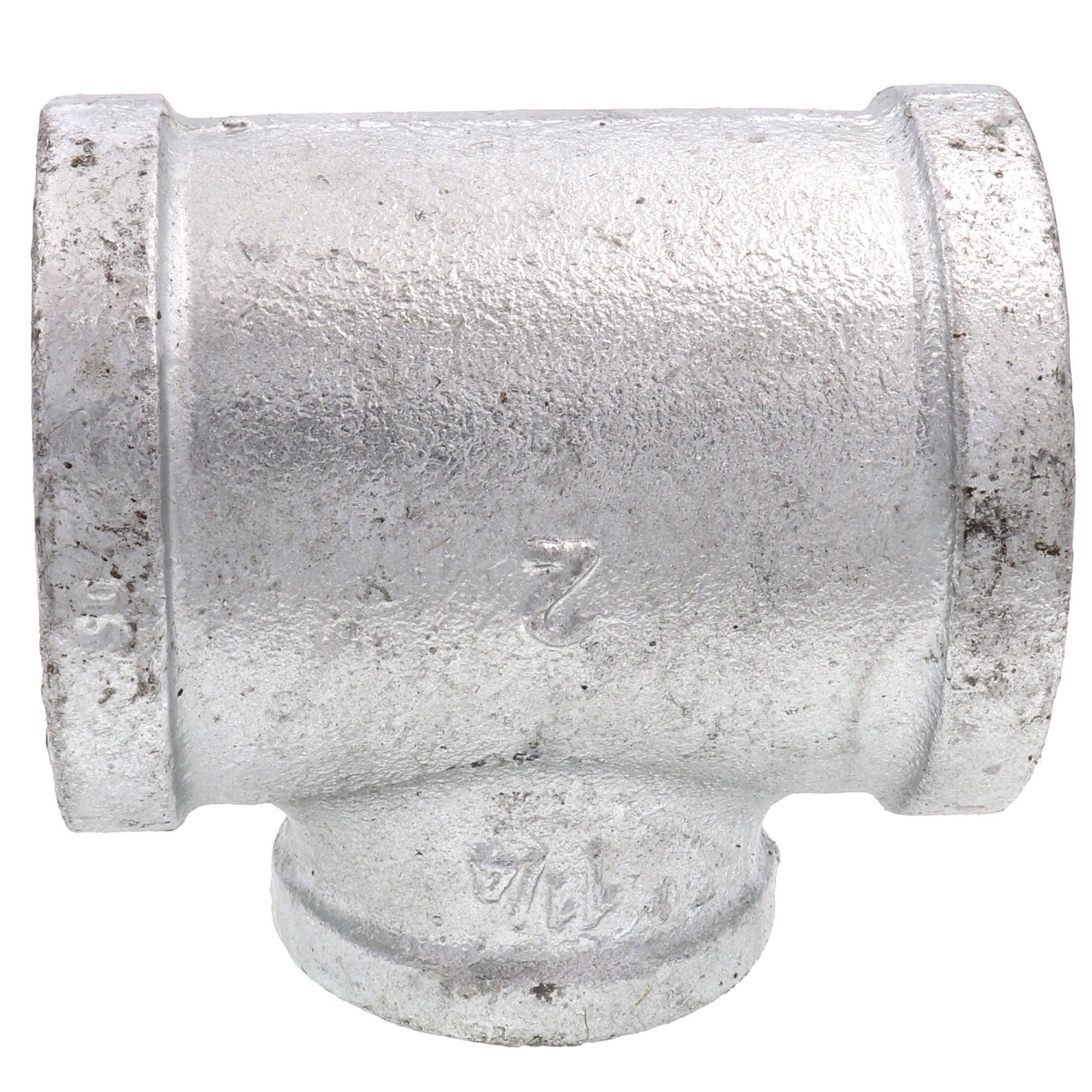 EVERFLOW Everflow GMRT2004 Reducing Tee Galvanized Malleable (2 inches x 1-1/4 inches)