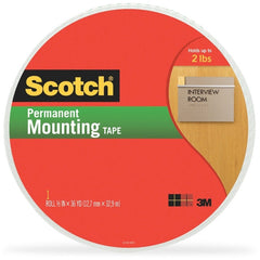 3M 3M MMM401612 Scotch double-coated foam mounting tape 0.50 in x 36 yd (1 Roll)