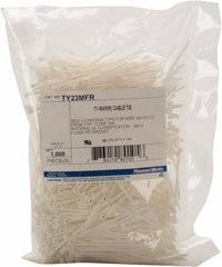 THOMAS & BETTS Thomas Betts TY23MFR Standard Cable Tie White Nylon 1000 Pack