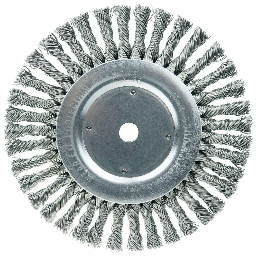 WEILER Weiler 08615 Knotted Wheel Brush 8 Inch Carbon Steel