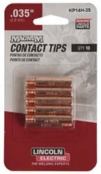 LINCOLN ELECTRIC Lincoln Electric KP14H-35 Mig Contact Tip 0.035 in 250A