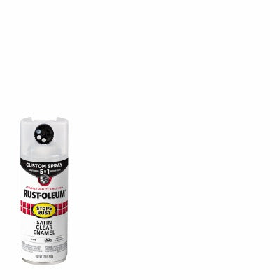 RUST-OLEUM Rust-oleum 376883 Stops Rust 5-in-1 Spray Paint Satin Clear 12 Oz