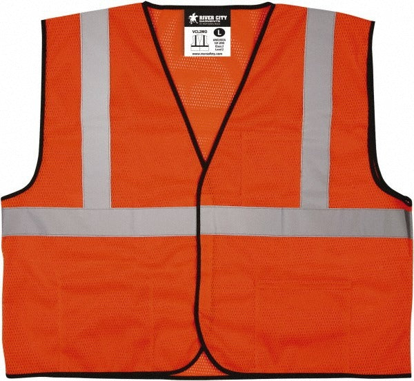 MCR SAFETY Mcr Safety VCL2MOM High Visibility Safety Vest Medium
