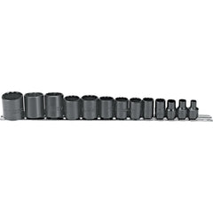 PROTO Proto J52304 Standard Socket Set 13 Pc 3/8 in Drive