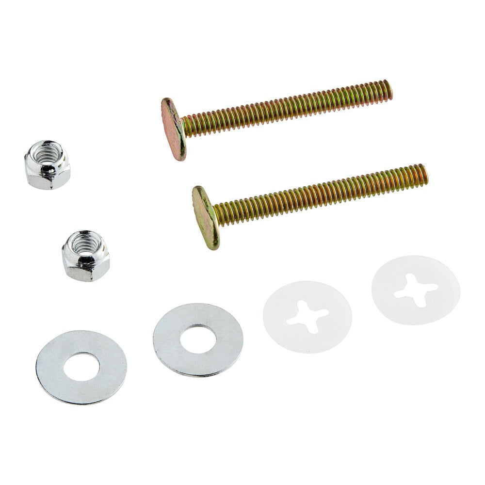 EASTMAN Eastman 40024 brass closet bolt set 1/4 in x 2 1/4 in (1/Pack)