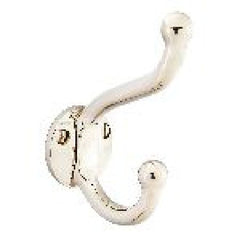 EMTEK Emtek 2606US14 Robe Hook Polished Nickel