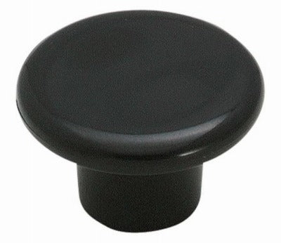 AMEROCK Amerock BP802PBK Cabinet Knob 1.25 Inches Black 25-pack