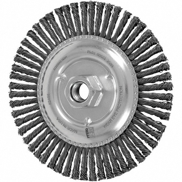PFERD Pferd 79182488 Wheel Brush 6in Carbon Steel Threaded