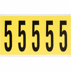 BRADY Brady 3460-5 Number Label (4 in / 5 Pack)