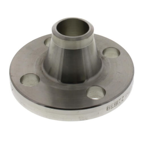 MERIT BRASS Merit Brass A45140L-16 Raised Face Weld Neck Flange 1 inch Forged 304/304L Stainless Steel 150 lb SCH 40S Bore