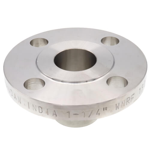 MERIT BRASS Merit Brass A45140L-20 Raised Face Weld Neck Flange 150 lb 1-1/4 in