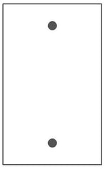 MULBERRY METAL PRODUCTS Mulberry 93151 Standard Blank Wallplate (4-1/2 in H x 2-3/4 in W / 1 Gang)