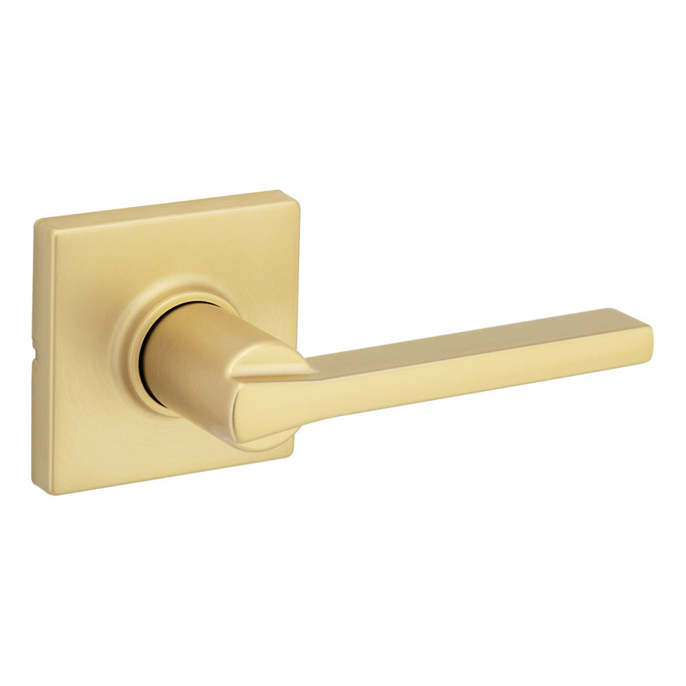 KWIKSET Kwikset 405CSLSQT-4S Casey Lever Entry Lock Satin Brass