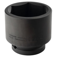 PROTO Proto J10080M Impact Socket 1 in Drive 80mm 6-point