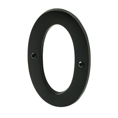 PAMEX Pamex DD074S0BL House Number 0 4in Matte Black