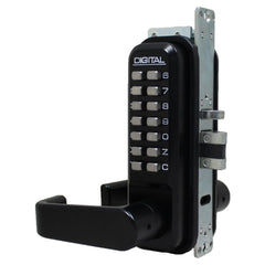 LOCKEY Lockey 2985JBMG Keyless Narrow Stile Lever Lock Jet Black Marine