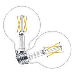PHILIPS Philips 573345 Dimmable G25 LED Bulb 3.5W (G25 2-Pack 300°) Replacement 549501