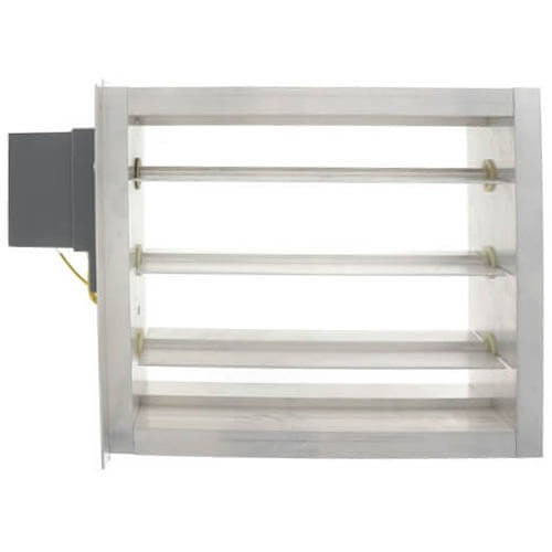 EWC CONTROLS Ewc Controls 16X8 ND-RSD NO Motorized Spring Return Damper 24V (16 x 8) 16X8 ND-RSD NO