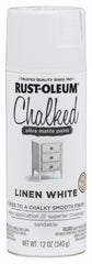 RUST-OLEUM Rust-oleum 302591 Chalked Ultra Matte Spray 12 Oz Linen White