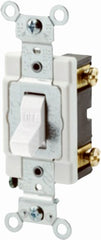 LEVITON Leviton Mfg Co R52-0CSB1-2WS Single Pole Switch 20A 120/277V