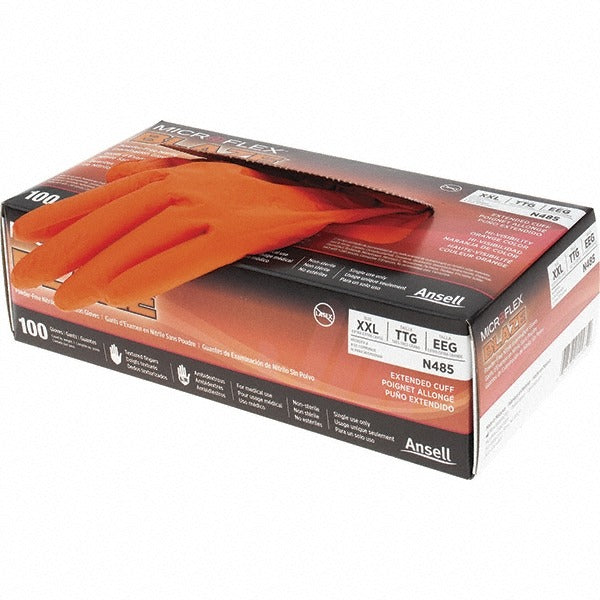 ANSELL Ansell N485 Nitrile Gloves 5.1 Mil 2x-large 100 Pack