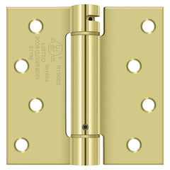 DELTANA Deltana DSH44U3 Spring Hinge 4x4 Bright Brass