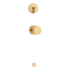 KWIKSET Kwikset 971PSKRDT-4 Pismo Knob Trim Round Rose Satin Brass