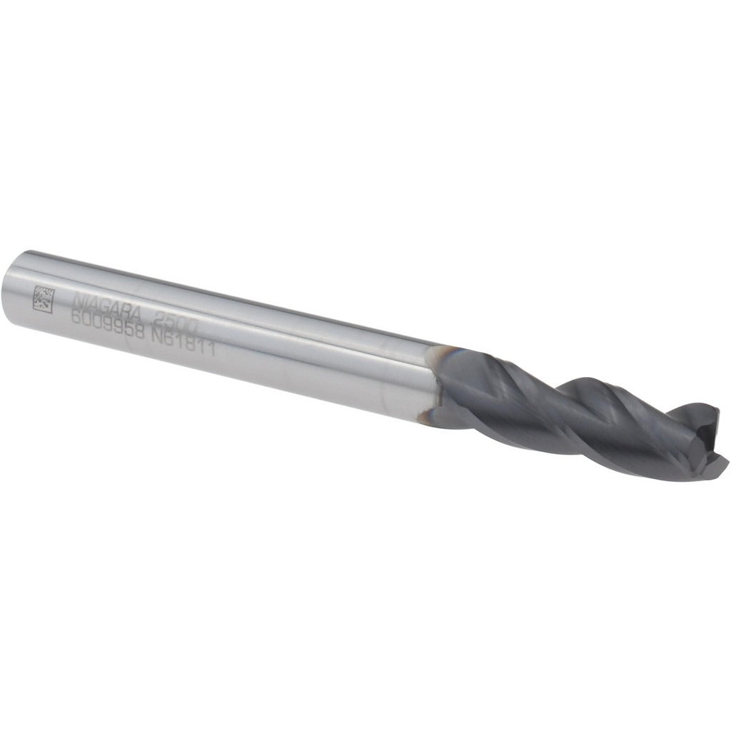SECO TOOLS Seco 17003409 Corner Radius End Mill 1/4 in 3 Flute Altin